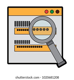 web access password login magnifier search