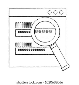 web access password login magnifier search