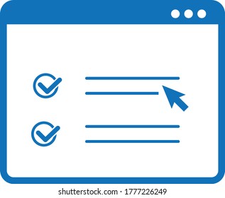 
Web Access And Registration Icon Vector Illustration