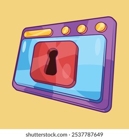 Web Access Vector Illustration for SEO Optimization Design Element