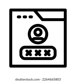 web account icon or logo isolated sign symbol vector illustration - high quality black style vector icons
