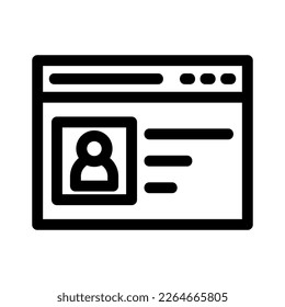 web account icon or logo isolated sign symbol vector illustration - high quality black style vector icons
