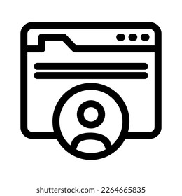 web account icon or logo isolated sign symbol vector illustration - high quality black style vector icons
