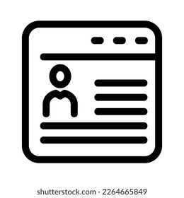 web account icon or logo isolated sign symbol vector illustration - high quality black style vector icons
