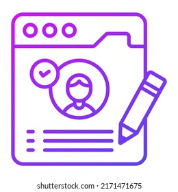 web account Modern concepts design, vector illustration