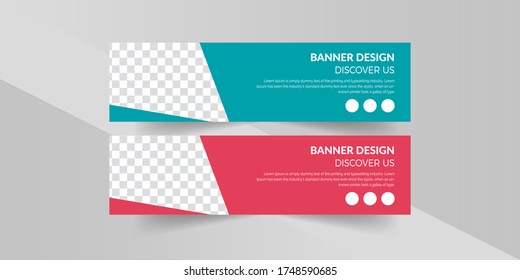 Web Ad Banner Design, Modern Banner Design