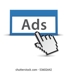 Web ads concept