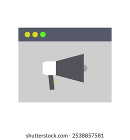 Anúncios da web ilustrados em fundo branco