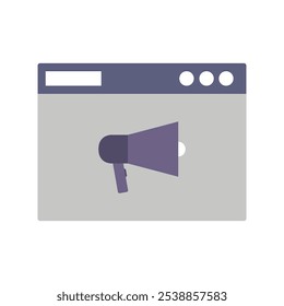 Anuncios de Web ilustrados sobre fondo blanco
