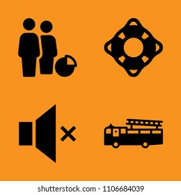 web, adult, caucasian and support icons set. Vector illustration for web and design