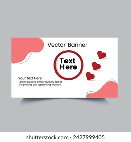web advertising  banner vector design 2024