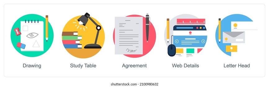 Web- und Agreement-Icon-Konzept