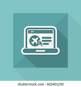 Web airplane booking