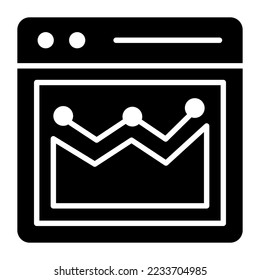 Web analysis vector icon isolated on white background