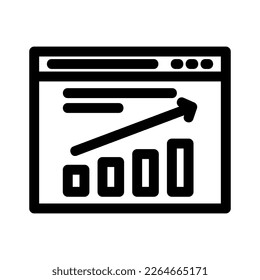 web analytics icon or logo isolated sign symbol vector illustration - high quality black style vector icons
