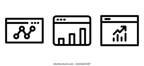 web analytics icon or logo isolated sign symbol vector illustration - high quality black style vector icons
