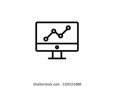 Web Analytics Icon Outline Vector