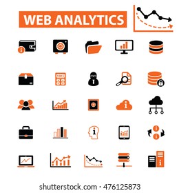 Web-Analytics-Symbole