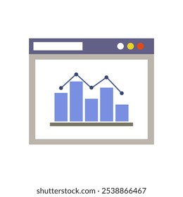Análisis de Web ilustrado sobre fondo blanco