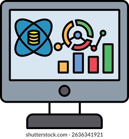   Web Analytics  illustration with isolated background