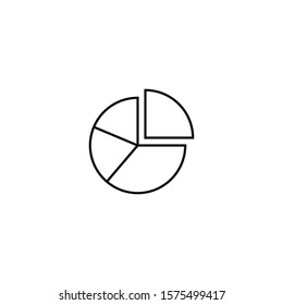 web analytics - minimal line web icon. simple vector illustration. concept for infographic, website or app.