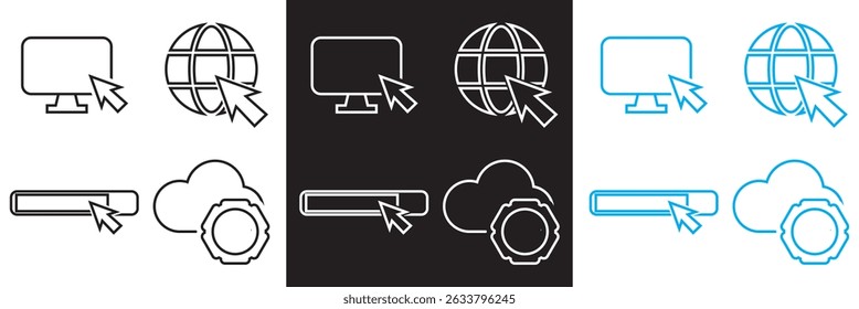 Web y App desogm icon . ui ux , icono de interfaz de usuario.  Ilustración vectorial. aislado en el fondo blanco y negro. EPS 10