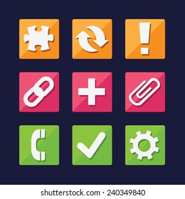 Web and App icons set great for any use, Vector EPS10.