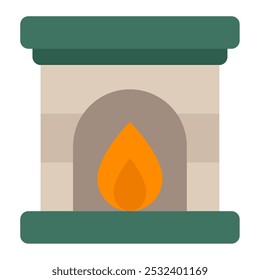 for web, app, infographic, etcFireplace icon
