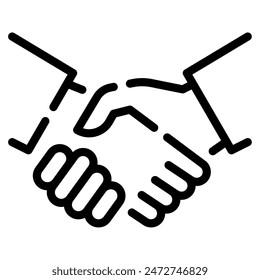 for web, app, infographic, etcHandshake icon