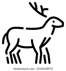 for web, app, infographic, etcReindeer icon