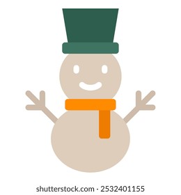 para web, app, infográfico, etcÍcone de boneco de neve