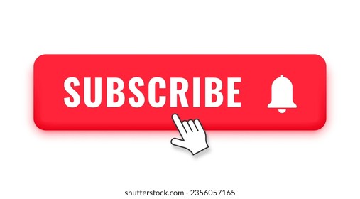 botón de suscripción de web y aplicación para vector de seguidores en línea