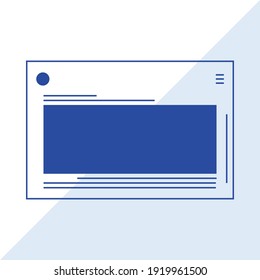 web application icon simple vector