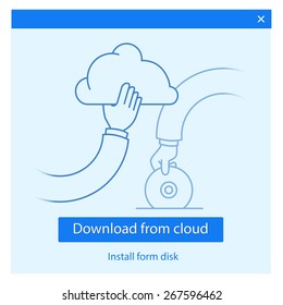 Web and application interface template