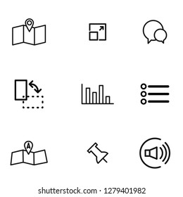 Web application UI icon set vector