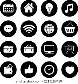 Web Applications Icons Clip arts Set 5 (Editable file) - Vector Illustration