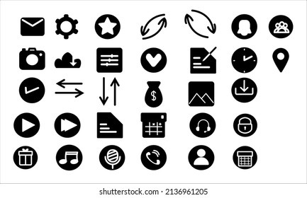 Web and apps icon set suitable for your design