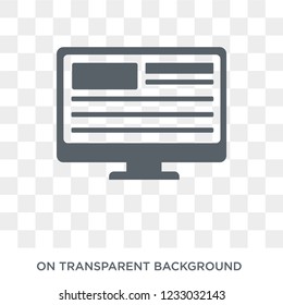 Web APPS icon. Trendy flat vector Web APPS icon on transparent background from Technology collection. 