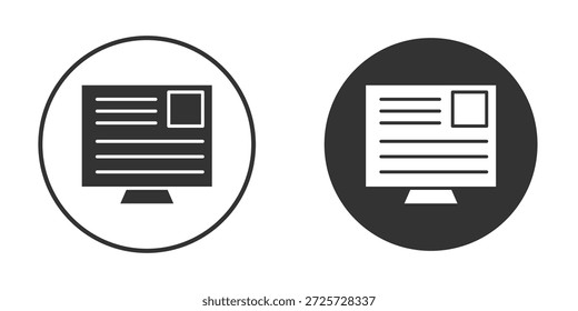 Icono de appsS de Web en blanco y negro plano de moda. conveniente para el Diseño gráfico