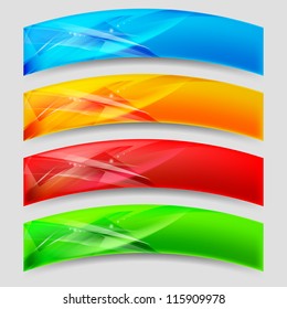 Web Arc Panels Form an Abstract Background.