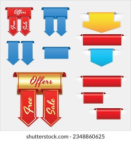 Web Arrow Banners Vector banner
