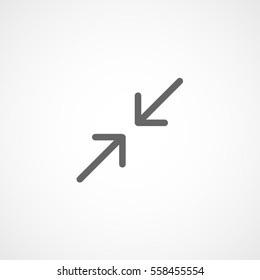 Web Arrow Flat Icon On White Background
