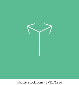 Web Arrow Full Screen Line Icon On Green Background