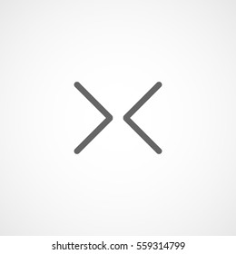 Web Arrow Right Left Flat Icon On White Background