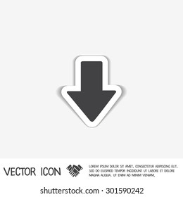 web arrow symbol