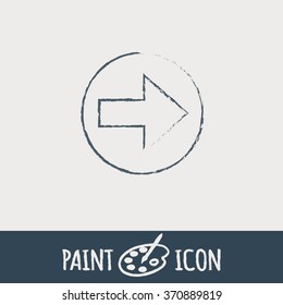 web arrow symbol
