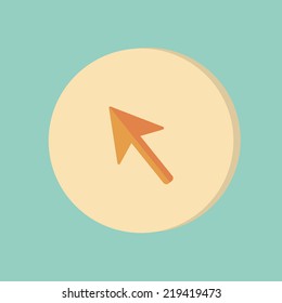 web arrow symbol, cursor icon