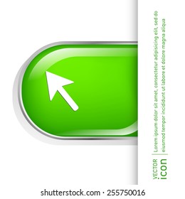web arrow symbol, cursor icon