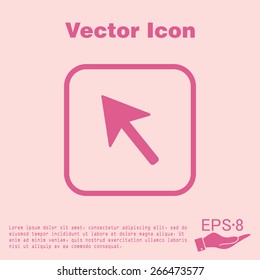 web arrow symbol, cursor icon