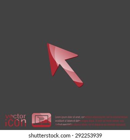 web arrow symbol, cursor icon